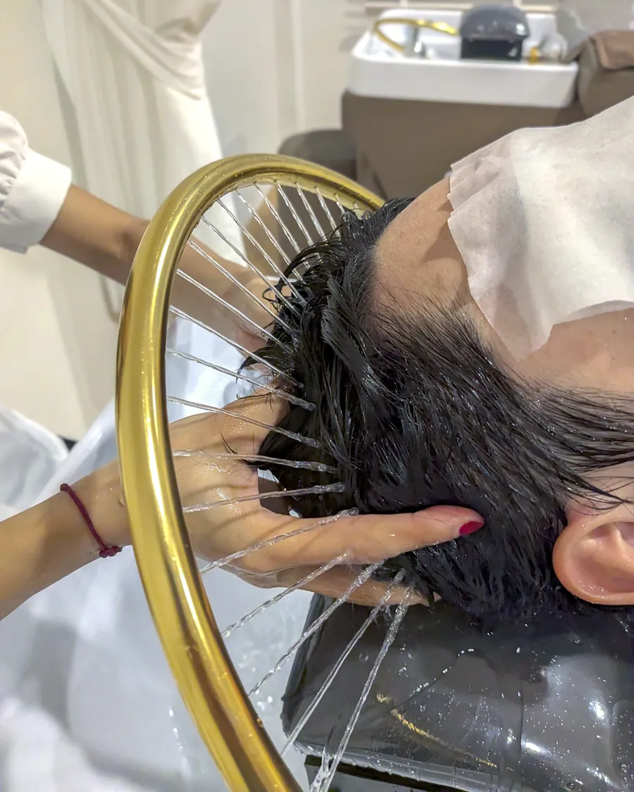 ヘッドスパの水流